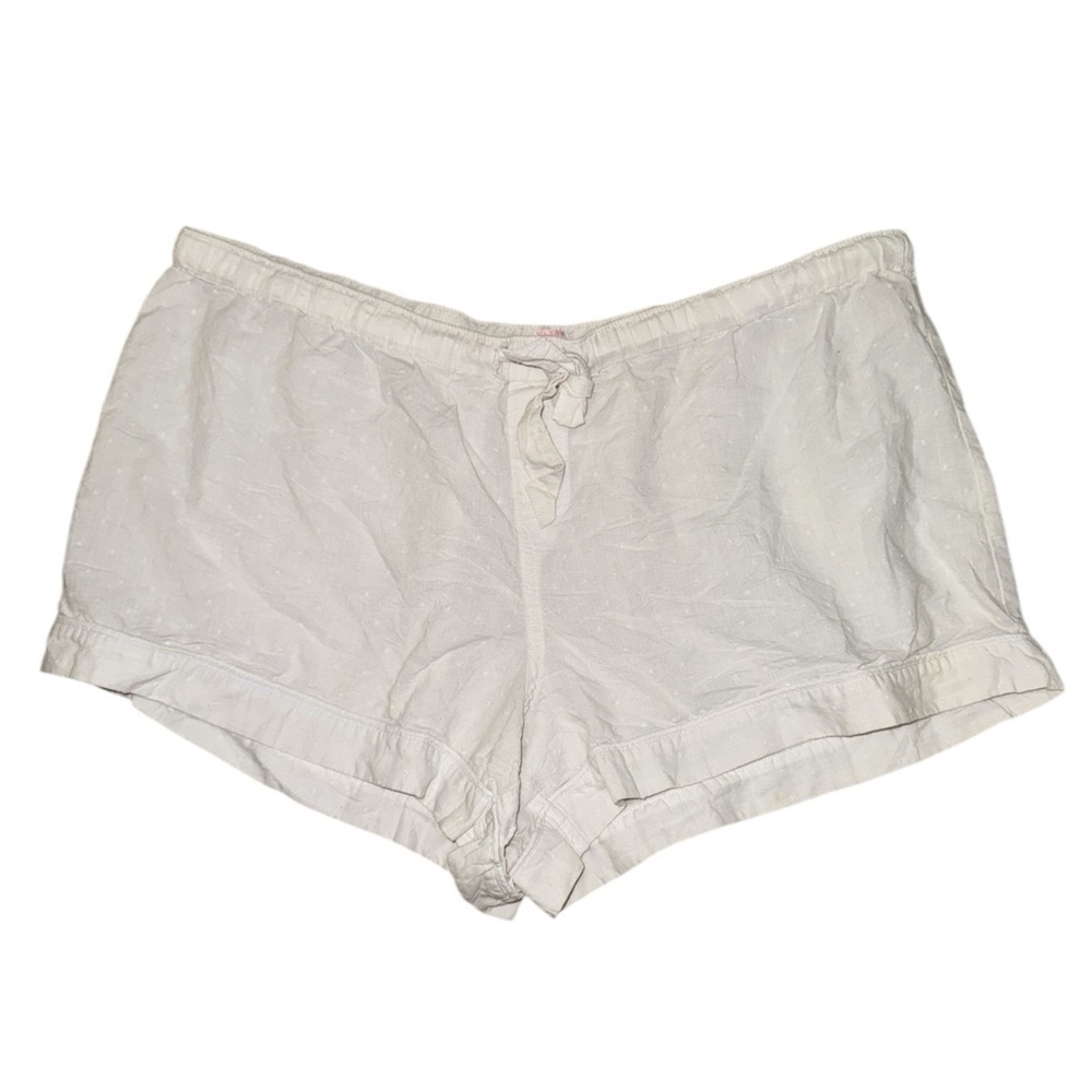 Victoria’s Secret white polka dot pajama shorts women’s size large